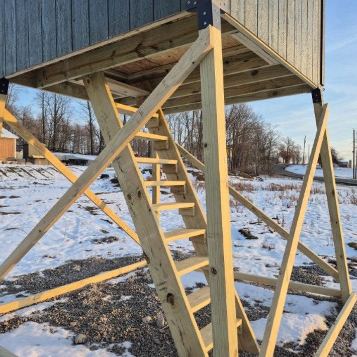 Amish-built shed project by J&J Barns