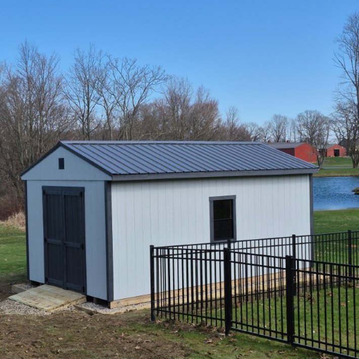 Amish-built shed project by J&J Barns