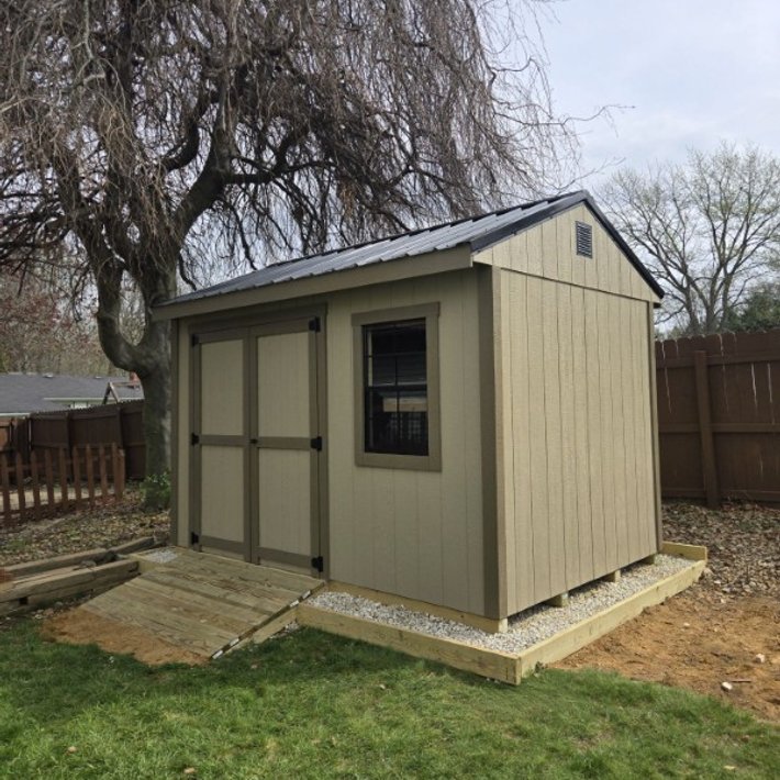 Amish-built shed project by J&J Barns