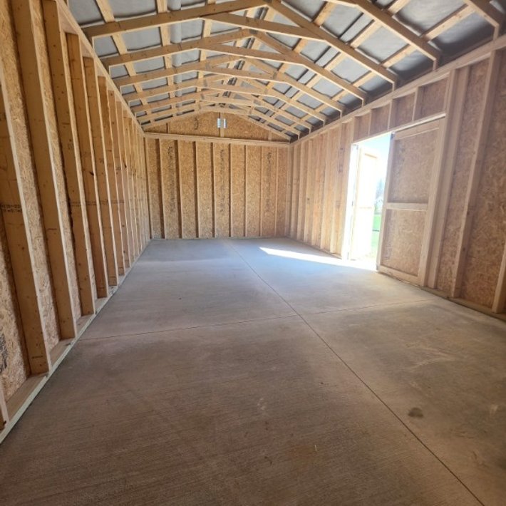 Amish-built shed project by J&J Barns