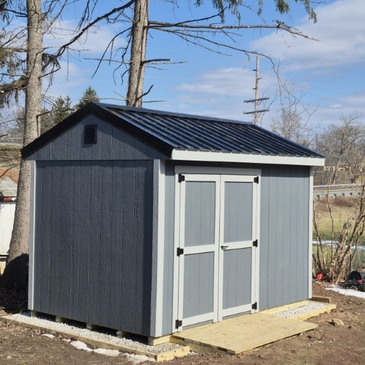 Amish-built shed project by J&J Barns